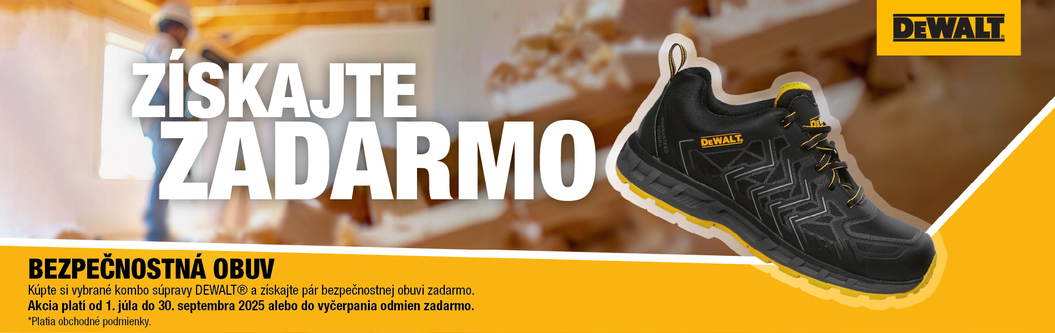 Pracovná obuv DeWALT Zdarma!