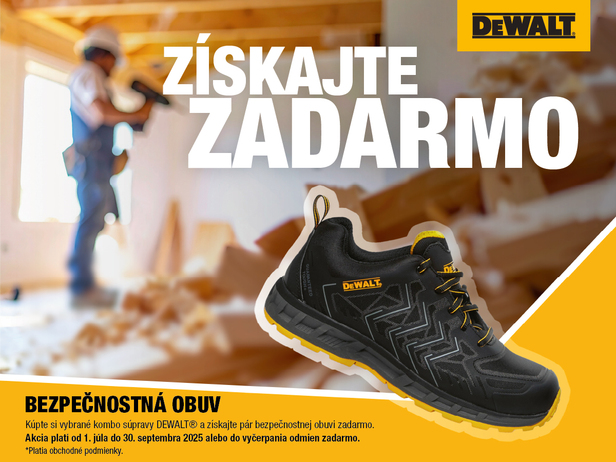 Pracovná obuv DeWALT Zdarma!
