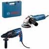 BOSCH GBH 240 + GWS 750-125 S - Vŕtacie kladivo + uhlová brúska - 0615990M8H