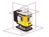 Krížový laser s červeným lúčom Nivel System CL5R