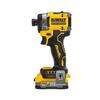 DeWALT Uťahovač rázový 1/4" 250Nm 18V XR 2x POWERSTACK 1,7 Ah bezuhlíkový DCF860E2T