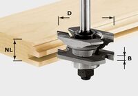 FESTOOL Profilová drážkovacia fréza HW S8 D46 x D12-NT