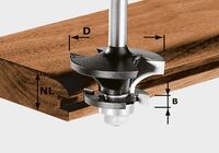 FESTOOL Kontraprofilová frézka na drážku HW S8 D43/21 A/KL