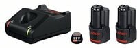 BOSCH 2× GBA 12V 2.0Ah + GAL 12V-40 Professional - 1 600 A01 9R8 - Základná súprava