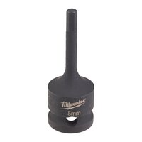 MILWAUKEE Nástrčný kľúč 1/2" - HEX 5 Shockwave vnútorný