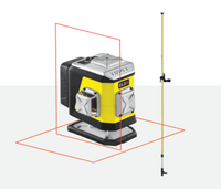NIVEL SYSTEM Laser krížový 2x 360° s červeným lúčom CL2R Set