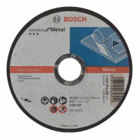 BOSCH Rezací kotouc rovný Standard for Metal A 60 T BF, 125 mm, 22,23 mm, 1,6 mm