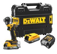 DeWALT Uťahovač rázový 1/4" 250Nm 18V XR 2x POWERSTACK 1,7 Ah bezuhlíkový DCF860E2T