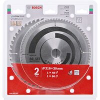 BOSCH Pílový kotúč D216x30x48/80T - 2608644658 - Set kotúčov na drevo + multimaterial