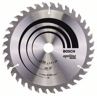 BOSCH 2608640613 - Pílový kotúc Optiline Wood 190 x 20/16 x 2,6 mm, 36
