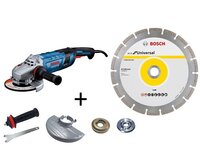 BOSCH GWS 30-230 PB - 06018G1100A - Uhlová brúska + Diamantový rezací kotúč ECO for Universal