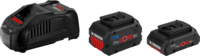 BOSCH 1 x ProCORE18V 4.0Ah + 1 x ProCORE18V 5.5Ah + GAL 1880 CV - 1 600 A02 14A
