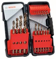 BOSCH 2607017047 - 18-dielna súprava vrtákov do kovu Toughbox HSS-Co, DIN 338, 135°