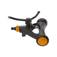 FISKARS 1023657 - Zavlažovač vírivý, kovový s koliečkami