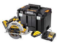 DeWALT Pila kotoucová 190mm 1727W 18V XR Powerstack 2x5,0Ah bezuhlíková DCS573H2T