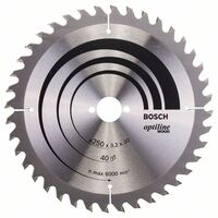 BOSCH 2608640728 - Pílový kotúc Optiline Wood 250 x 30 x 3,2 mm, 40