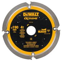 DeWALT Kotoucí rezné 190/30 4z na cementovo-vláknité desky DT1472