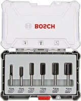 BOSCH Súprava frézovacích bitov, 6 ks, rovný 6 mm driek - 2607017465