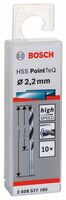 BOSCH Skrutkovitý vrták HSS PointTeQ 2,2 mm
