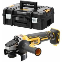 DeWALT Brúska uhlová 125mm 18V kolískový vypínač Tstak bez AKU bezuhlíková  DCG406NT