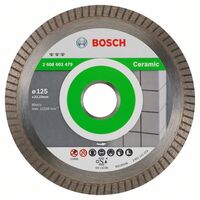 BOSCH Diamantový rezací kotúc Best for Ceramic Extra-Clean Turbo 125 x 22,23 x 1,4 x 7 mm