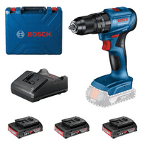 BOSCH GSB 185-LI + 3 akumulátory 2,0 Ah - 0615990N1Z - Akumulátorový príklepový vŕtací skrutkovač