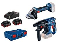 BOSCH GBH 180-LI + GWS 180-LI + 2x4.0 Ah, GAL 18V-40, XL-BOXX - 0615990N05