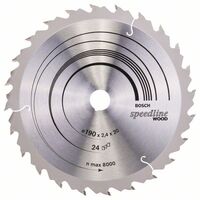 BOSCH 2608640799 - Pílový kotúc Speedline Wood 190 x 20/16 x 2,6 mm, 24