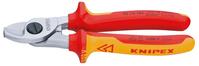 Kabelové nožnice VDE s viackomponentovými rukoväťami 165mm KNIPEX