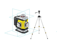 NIVEL SYSTEM Krížový laser 4×360° s modrým lúčom CL4B Set