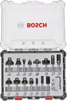 BOSCH Súprava frézovacích bitov, 15 ks, zmiešané, 8 mm driek - 2607017472