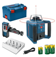 BOSCH GRL 300 HV,  v kufri L-BOXX 238 s dvoma akumulátormi 1,2V HR20 (D) 9Ah a prijímačom LR 1 - 060106150