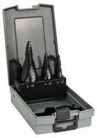 BOSCH 3-dielna súprava stupnovitých vrtákov HSS-AlTiN 4-12; 4-20; 6-30 mm