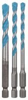 BOSCH 2608589529 - 3-dielna súprava univerzálnych vrtákov HEX-9 Multi Construction