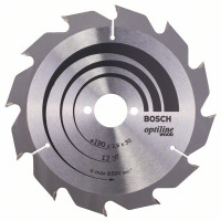 BOSCH Pílový kotúč Optiline Wood 190 x 30 x 2,6 mm, 12 - 2608641187