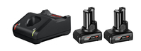 BOSCH 2× GBA 12V 6.0Ah + GAL 12V-40 - 1 600 A01 B20 - Základná súprava