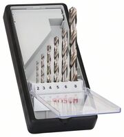 BOSCH 2607010529 - 6-dielna súprava vrtákov do kovu Robust Line HSS-G, 135° 2; 3; 4; 5; 6; 8 mm, 135°