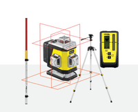 NIVEL SYSTEM Krížový laser 4×360° s červeným lúčom CL4R Set