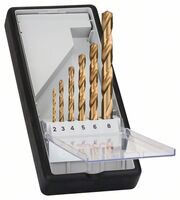 BOSCH 2607010530 - 6-dielna súprava vrtákov do kovu Robust Line HSS-TiN, 135° 2; 3; 4; 5; 6; 8 mm, 135°