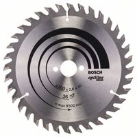 BOSCH 2608640597 - Pílový kotúc Optiline Wood 160 x 20/16 x 2,6 mm, 36