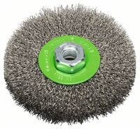 BOSCH Kotoucová kartác, nerezavející 115 mm, 0,3 mm, M14