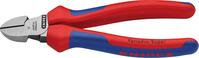 Kliešte na rezanie s leštenými viackomponentovými rukoväťami 125mm KNIPEX