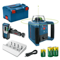 BOSCH GRL 300 HVG SET Professional - 0601061704 - Rotačný laser s laserovým prijímačom LR 1 G