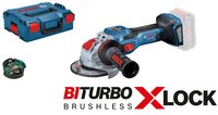 BOSCH GWX 18V-15 SC - 0 601 9H6 500 - Akumulátorová uhlová brúska BITURBO s X-LOCK - Bez akumulátora a nab