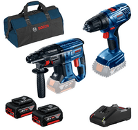 BOSCH GBH 180+GSR 180+2x18V 4.0+GAL+ Pracovná taška - 0 615 990 M31