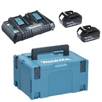 MAKITA AKU SADA 2 x BL1860 + DC18RD - 198077-8