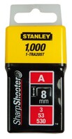 STANLEY Spony štandardné 8mm/5/16"  1000 ks typ A 5/53/530 1-TRA205T