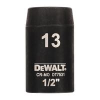 DeWALT HLAVICE 13 MM 1/2 - KRATKA DT7531