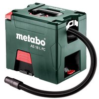 METABO AS 18 L PC AKUMULÁTOROVÝ VYSÁVAČ 18V 1X4AH LI-POWER; NABÍJAČKA ASC 55; S MANUÁLNYM ČISTENÍM FILTRA 6