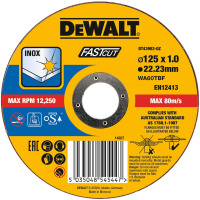 DeWALT Kotuc rezný na nerez 125x1,0 mm Typ1 DT43902